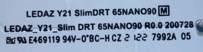 KIT DE LED'S PARA TV LG NANOCELL ((24 PIEZAS)) / NUMERO DE PARTE EAV65014501 / 65NANO90 / LEDAZ Y21 SLIMDRT 65NANO90 M / LEDAZ_Y21_SLIM DRT 65NANO90 R0.0 200728 / LEDAZ-LGD / PANEL NC650DQB / DISPLAY LC650EQP / MODELO 65NANO90UPA / 65NANO90UPA.BUSYLKR - Imagen 2